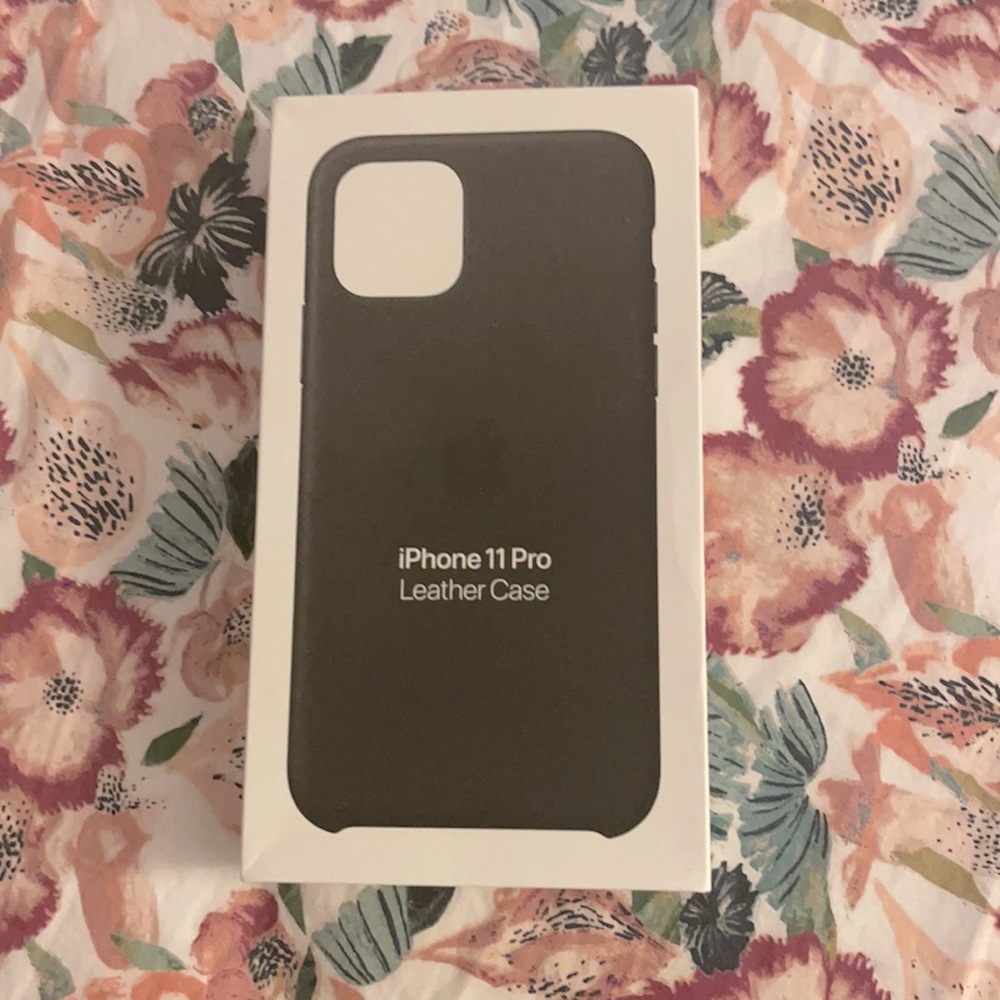 iPhone 11 Pro Leather Case Black
